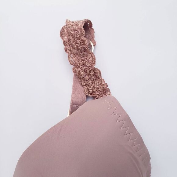 Natori Sun Tan Lace Trim Full Coverage Bra 32DDD - Picture 3 of 8